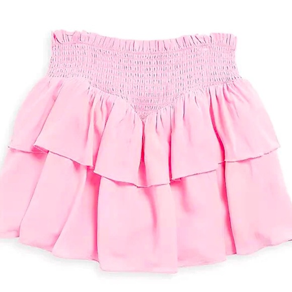 Katie J NYC Girls Chocolate Floral Brooke Skirt